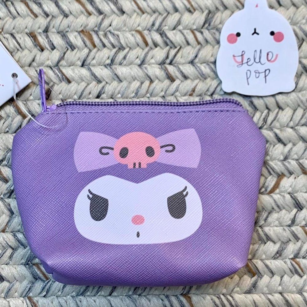 Sanrio kuromi zipper bag coin cosmetic airpods bag